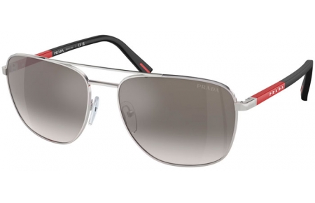 Gafas de Sol - Prada Linea Rossa - SPS 54ZS - 1BC02M  SILVER // GREY GRADIENT MIRROR SILVER