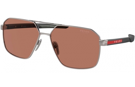 Gafas de Sol - Prada Linea Rossa - SPS 55WS - 5AV50A  GUNMETAL // BROWN