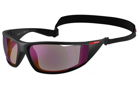 Gafas de Sol - Prada Linea Rossa - SPS A04S - 1BO10J  MATTE BLACK // DARK BLUE MIRROR VIOLET