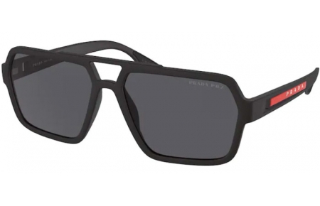 Gafas de Sol - Prada Linea Rossa - SPS 01XS - DG002G BLACK RUBBER // DARK GREY POLARIZED