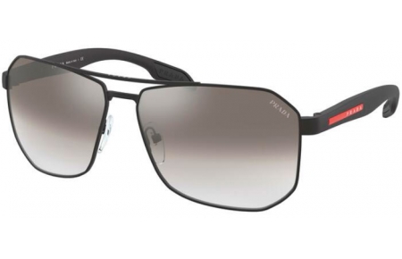 Gafas de Sol - Prada Linea Rossa - SPS 51VS - 1BO5O0 MATTE BLACK // GREY GRADIENT MIRROR SILVER