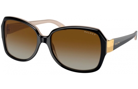 Gafas de Sol - RALPH Ralph Lauren - RA5138 - 6123T3  SHINY BLACK  ON BEIGE // BROWN GRADIENT POLARIZED