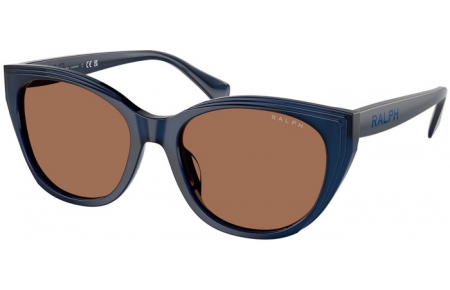 Gafas de Sol - RALPH Ralph Lauren - RA5324U - 605973  SHINY TRANSPARENT OPALESCENT BLUE // BROWN