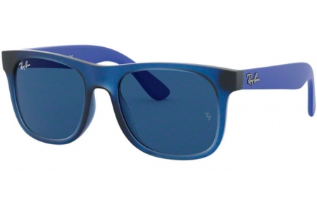 Gafas Junior - Ray-Ban® Junior Collection - RJ9069S - 706080 RUBBER TRANSPARENT BLUE // DARK BLUE