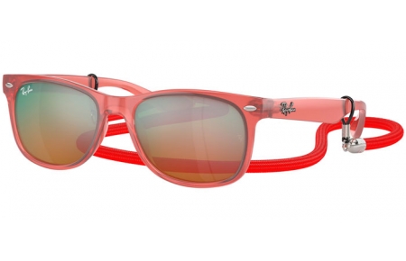 Gafas Junior - Ray-Ban® Junior Collection - RJ9052S - 7145A8  OPAL RED // BROWN ORANGE MIRROR