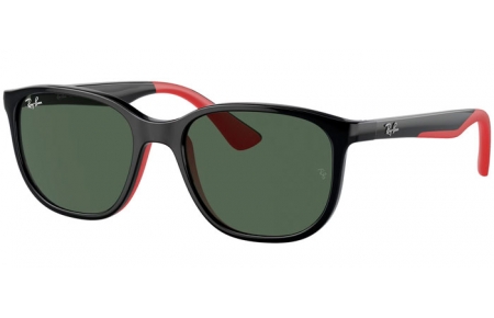 Gafas Junior - Ray-Ban® Junior Collection - RJ9078S - 713171  BLACK ON RED // DARK GREEN