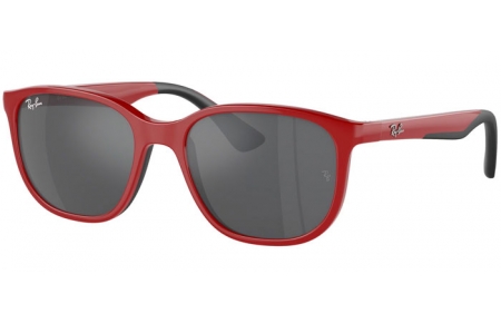 Gafas Junior - Ray-Ban® Junior Collection - RJ9078S - 71506G  RED ON BLACK // GREY MIRROR