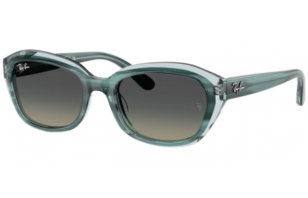 Frames Junior - Ray-Ban® Junior Collection - RJ9081S - 717511  STRIPED GREEN ON TRANSPARENT GREEN // GREY GRADIENT