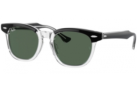 Gafas Junior - Ray-Ban® Junior Collection - RJ9098S - 715871  BLACK ON TRANSPARENT // DARK GREEN