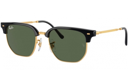 Gafas Junior - Ray-Ban® Junior Collection - RJ9116S JUNIOR NEW CLUBMASTER - 100/71 BLACK ON GOLD // DARK GREEN