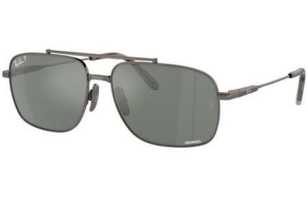 Gafas de Sol - Ray-Ban® - Ray-Ban® RB8096 MICHAEL TITANIUM - 165/GK GUNMETAL // GREY MIRROR SILVER POLARIZED