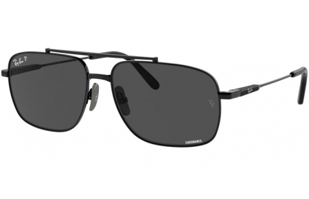 Gafas de Sol - Ray-Ban® - Ray-Ban® RB8096 MICHAEL TITANIUM - 9267K8  BLACK // DARK GREY POLARIZED