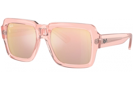 Gafas de Sol - Ray-Ban® - Ray-Ban® RB4408 MAGELLAN - 67286X  TRANSPARENT PINK // LIGHT VIOLET MIRROR ROSE GOLD