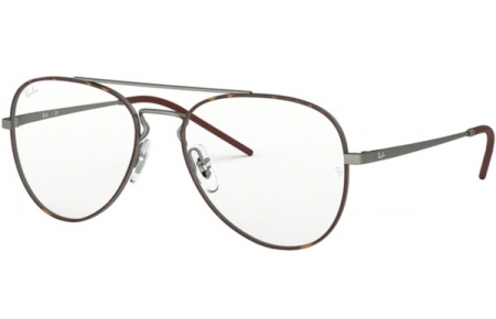 Monturas - Ray-Ban® - RX6413 - 3043 TOP HAVANA ON RUBBER GUNMETAL