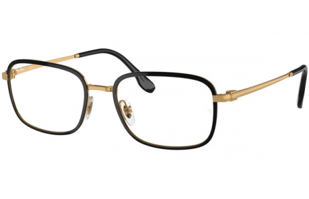 Monturas - Ray-Ban® - RX6495 - 2991  BLACK ON GOLD