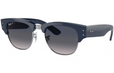 Gafas de Sol - Ray-Ban® - Ray-Ban® RB0316S MEGA CLUBMASTER - 136678  BLUE ON SILVER // BLUE GRADIENT POLARIZED