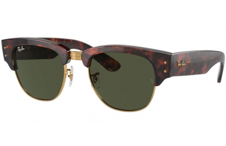 Gafas de Sol - Ray-Ban® - Ray-Ban® RB0316S MEGA CLUBMASTER - 990/31 TURTLE ON GOLDEN // DARK GREEN