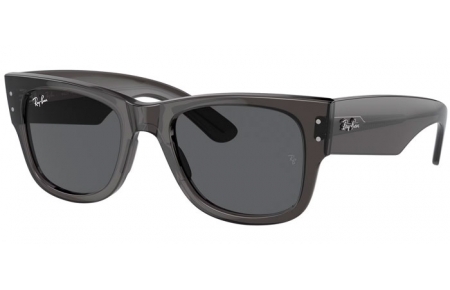 Gafas de Sol - Ray-Ban® - Ray-Ban® RB0840S MEGA WAYFARER - 1406B1  TRANSPARENT BLACK // DARK GREY