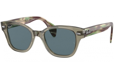 Gafas de Sol - Ray-Ban® - Ray-Ban® RB0880S - 66353R TRANSPARENT GREEN // DARK BLUE POLARIZED