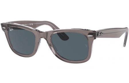 Gafas de Sol - Ray-Ban® - Ray-Ban® RB2140 ORIGINAL WAYFARER - 1355R5  TRANSPARENT GREY // BLUE