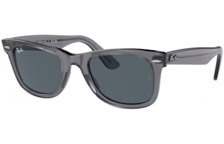 Gafas de Sol - Ray-Ban® - Ray-Ban® RB2140 ORIGINAL WAYFARER - 6641R5  TRANSPARENT GREY // BLUE