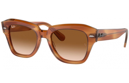 Gafas de Sol - Ray-Ban® - Ray-Ban® RB2186 STATE STREET - 140351  STRIPED BROWN // BROWN GRADIENT ANTIREFLECTION