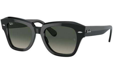 Gafas de Sol - Ray-Ban® - Ray-Ban® RB2186 STATE STREET - 901/71 BLACK // GREY GRADIENT