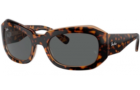 Gafas de Sol - Ray-Ban® - Ray-Ban® RB2212 BEATE - 1292B1  HAVANA ON TRANSPARENT BROWN // DARK GREY