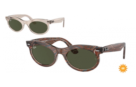 Gafas de Sol - Ray-Ban® - Ray-Ban® RB2242 WAYFARER OVAL - 138331  PHOTOCHROMATIC WAVES GREY // GREEN