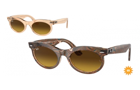 Gafas de Sol - Ray-Ban® - Ray-Ban® RB2242 WAYFARER OVAL - 138685  PHOTOCHROMATIC WAVES BROWN // BROWN GRADIENT ANTIREFLECTION