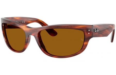 Gafas de Sol - Ray-Ban® - Ray-Ban® RB2289 MEGA BALORAMA - 954/33 STRIPED HAVANA // B-15 BROWN