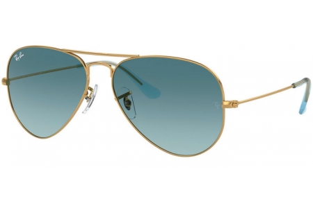 Gafas de Sol - Ray-Ban® - Ray-Ban® RB3025 AVIATOR LARGE METAL - 001/3M GOLD // BLUE GRADIENT