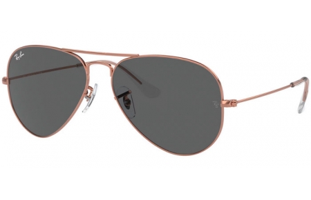 Gafas de Sol - Ray-Ban® - Ray-Ban® RB3025 AVIATOR LARGE METAL - 9202B1  ROSE GOLD // DARK GREY