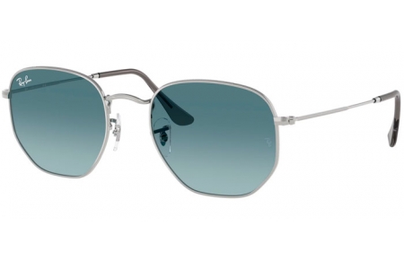 Gafas de Sol - Ray-Ban® - Ray-Ban® RB3548N HEXAGONAL - 003/3M SILVER // GREY GRADIENT BLUE