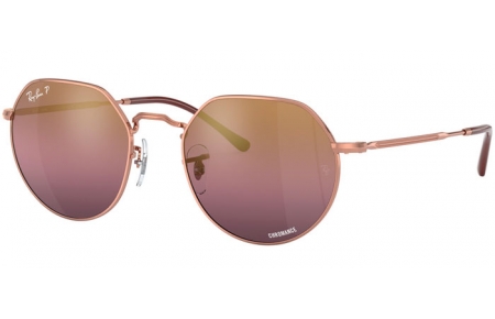 Gafas de Sol - Ray-Ban® - Ray-Ban® RB3565 JACK - 9202G9 ROSE GOLD // RED GRADIENT GOLD MIRROR POLARIZED