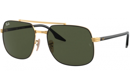 Gafas de Sol - Ray-Ban® - Ray-Ban® RB3699 - 900031 BLACK ON GOLD // GREEN