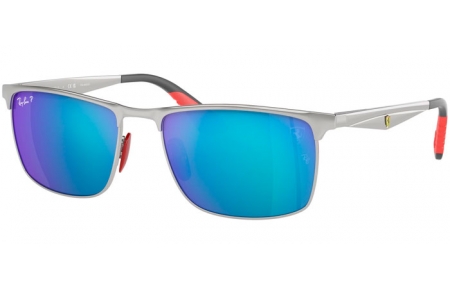 Gafas de Sol - Ray-Ban® - Ray-Ban® RB3726M - F007A1  SILVER // GREEN MIRROR BLUE POLARIZED