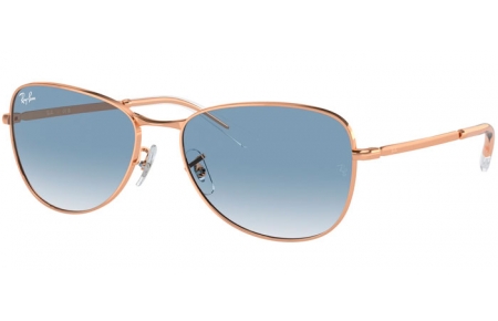 Gafas de Sol - Ray-Ban® - Ray-Ban® RB3733 - 92023F  ROSE GOLD // BLUE GRADIENT ANTIREFLECTION