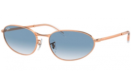 Gafas de Sol - Ray-Ban® - Ray-Ban® RB3734 - 92023F  ROSE GOLD // BLUE GRADIENT ANTIREFLECTION