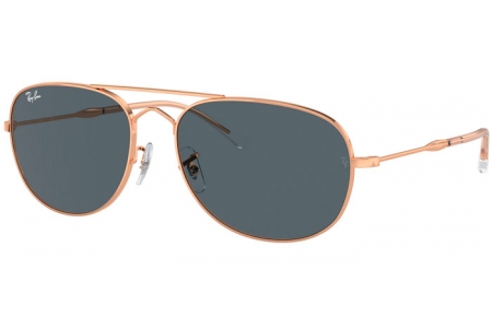 Gafas de Sol - Ray-Ban® - Ray-Ban® RB3735 BAIN BRIDGE - 9202R5  ROSE GOLD // DARK BLUE