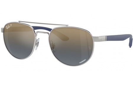 Gafas de Sol - Ray-Ban® - Ray-Ban® RB3736CH - 003/J0 SILVER // BLUE MIRROR GOLD ANTIREFLECTION POLARIZED