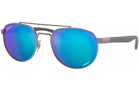 Gafas de Sol - Ray-Ban® - Ray-Ban® RB3736CH - 004/A1 GUNMETAL // GREEN MIRROR BLUE POLARIZED