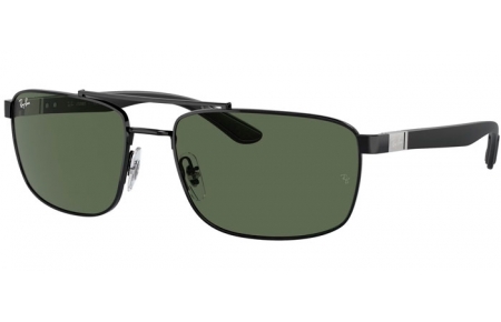 Gafas de Sol - Ray-Ban® - Ray-Ban® RB3737 - 002/71  BLACK // DARK GREEN