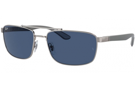 Gafas de Sol - Ray-Ban® - Ray-Ban® RB3737 - 004/80  GUNMETAL // DARK BLUE