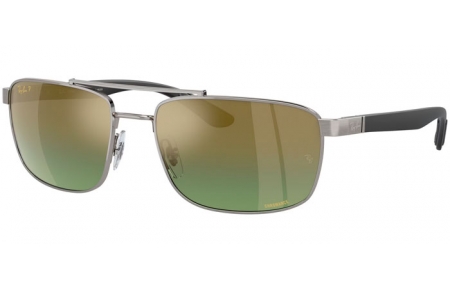 Gafas de Sol - Ray-Ban® - Ray-Ban® RB3737CH - 004/6O  GUNMETAL // GREEN GRADIENT MIRROR GOLD POLARIZED