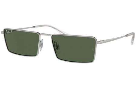 Gafas de Sol - Ray-Ban® - Ray-Ban® RB3741 EMY - 003/9A SILVER // DARK GREEN POLARIZED