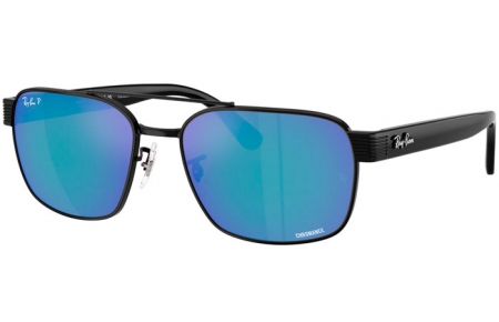 Gafas de Sol - Ray-Ban® - Ray-Ban® RB3751CH - 002/4L BLACK // GREY MIRROR BLUE POLARIZED