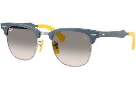 Gafas de Sol - Ray-Ban® - Ray-Ban® RB3807M - F11232  BRUSHED BLUE ON SILVER // GREY GRADIENT TRANSPARENT