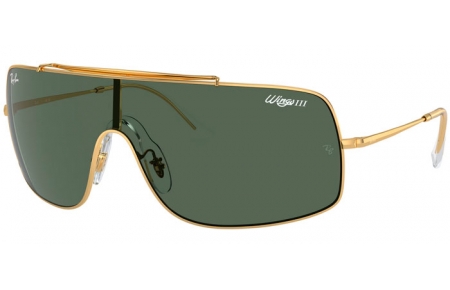 Gafas de Sol - Ray-Ban® - Ray-Ban® RB3897 WINGS III - 001/71 GOLD // DARK GREEN