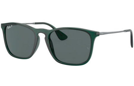 Gafas de Sol - Ray-Ban® - Ray-Ban® RB4187 CHRIS - 666381 TRANSPARENT GREEN // DARK GREY POLARIZED